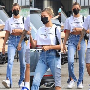 EB Denim Unraveled Jeans (Seen on Hailey Bieber)